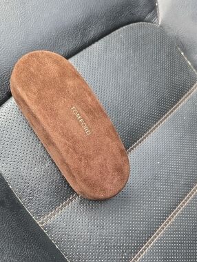 Tom Ford Brown Velvet Eyewear Case